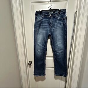 Buckle BKE Men's size 34S Indigo Straight leg Jeans. Good used condition.